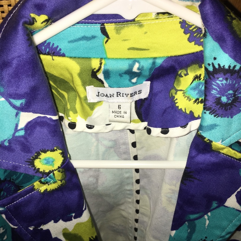 Joan Rivers Spring Flower jacket !!🌸 - Picture 2 of 3